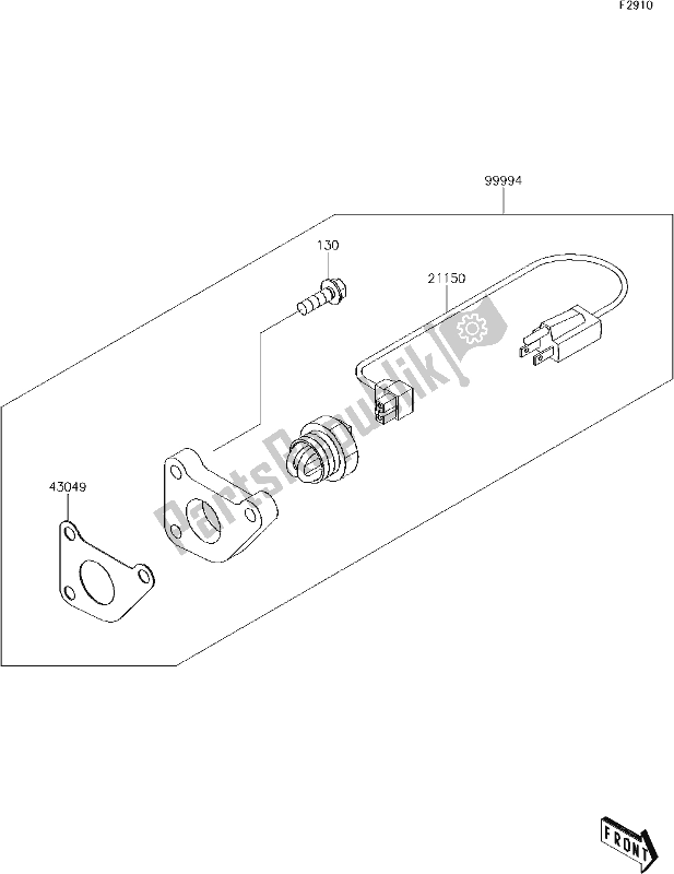 All parts for the 64 Accessory of the Kawasaki KAF 1000 Mule Pro-dx 2018