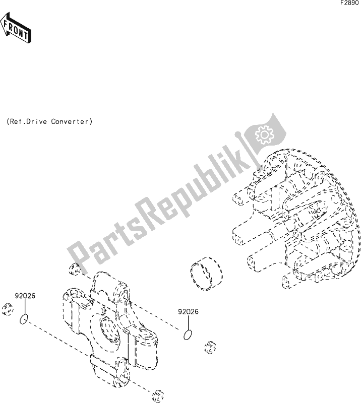 All parts for the 60 Optional Parts of the Kawasaki KAF 1000 Mule Pro-dxt 2021