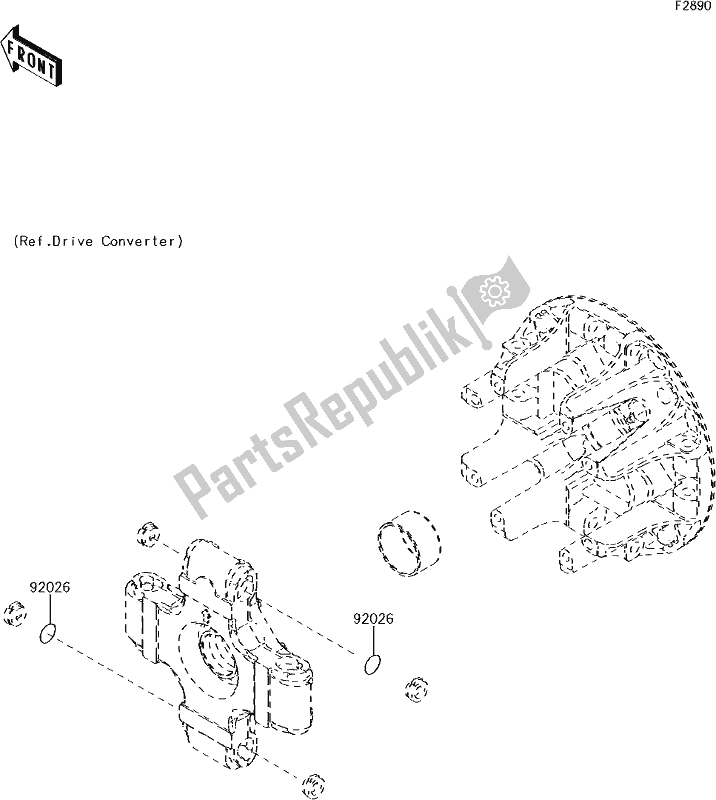 Tutte le parti per il 64 Optional Parts del Kawasaki KAF 1000 Mule Pro-dxt EPS 2017