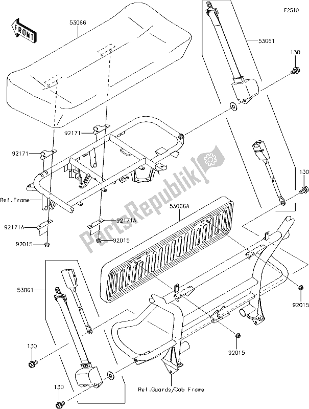 Tutte le parti per il 42 Seat del Kawasaki KAF 400 Mule SX 2017