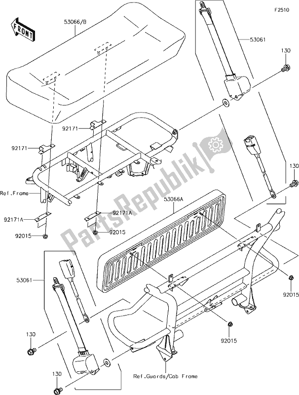 Todas las partes para 43 Seat de Kawasaki KAF 400 Mule SX 2019