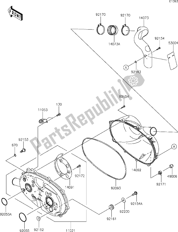 All parts for the 10 Converter Cover of the Kawasaki KAF 400 Mule SX 2020