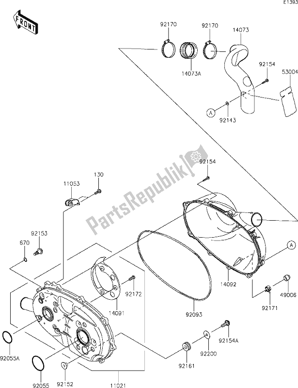 Wszystkie części do 10 Converter Cover Kawasaki KAF 400 Mule SX 2021