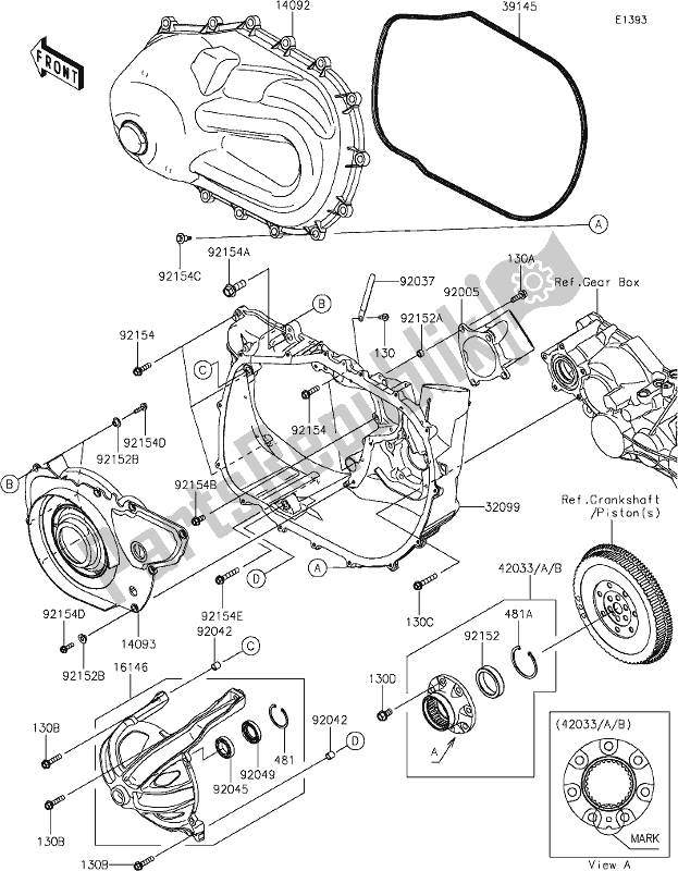 All parts for the 12 Converter Cover of the Kawasaki KAF 820 Mule Pro-fx 2020