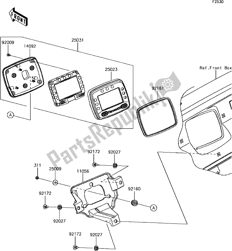 All parts for the F-13meter(s) of the Kawasaki KAF 820 Mule Pro-fxt EPS LE 2017