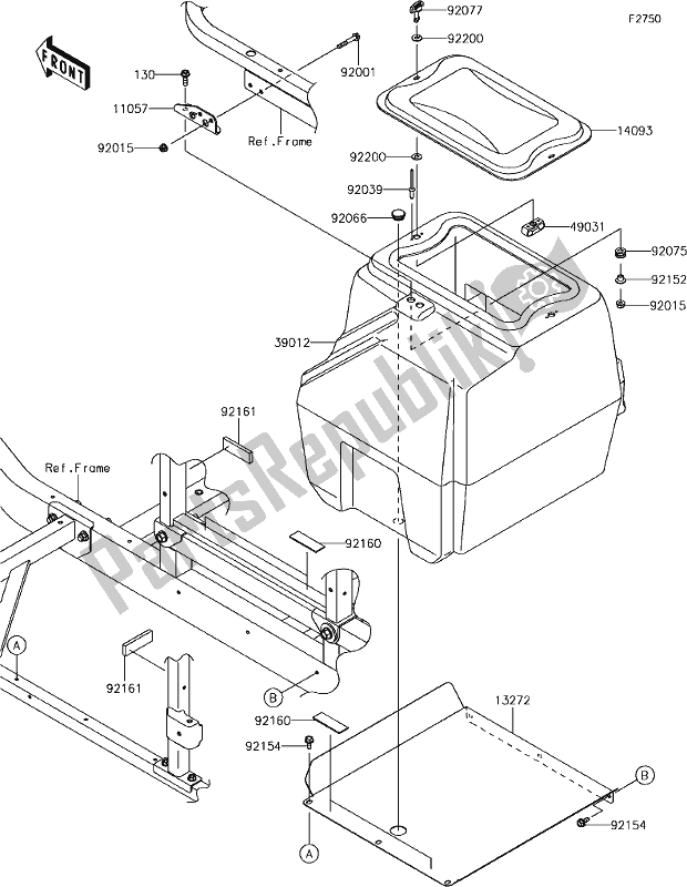 All parts for the 55 Other of the Kawasaki KAF 820 Mule Pro-fxt LE 2019