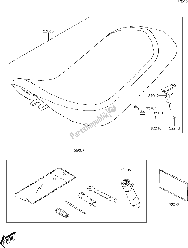 Toutes les pièces pour le 24 Seat du Kawasaki KFX 90 2019