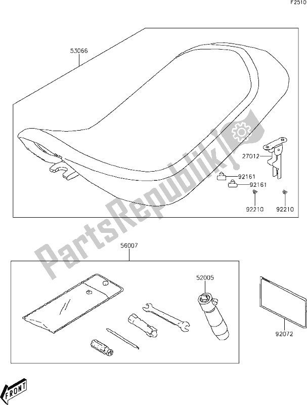 Tutte le parti per il 24 Seat del Kawasaki KFX 90 2021