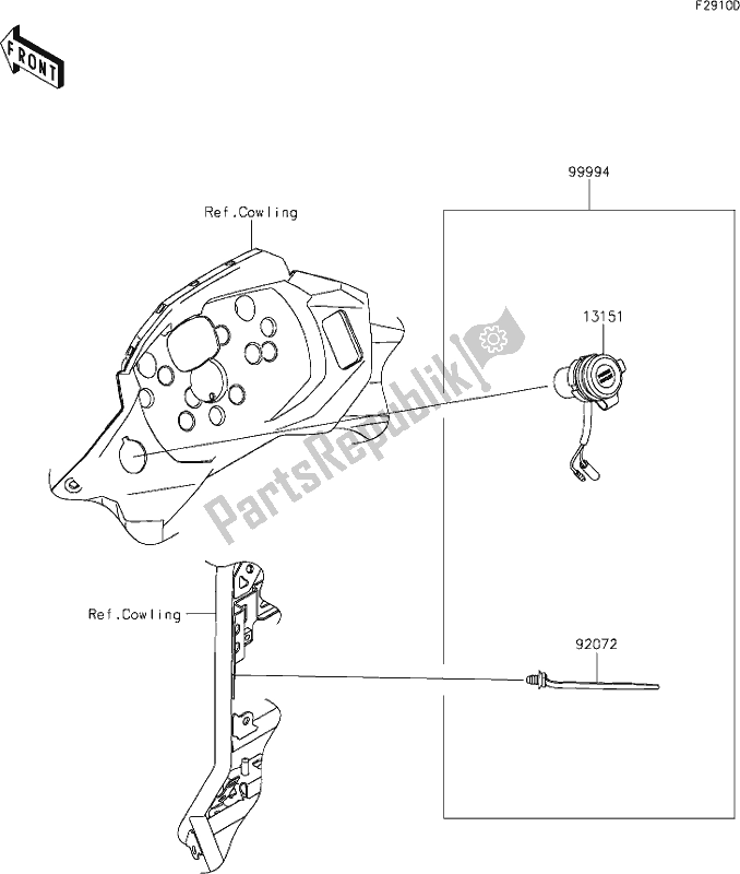 Alle onderdelen voor de 68 Accessory(dc Socket) van de Kawasaki KLE 300 Versys-x 2020