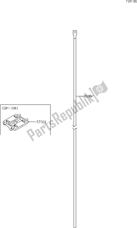 All parts for the 70 Accessory(decals) of the Kawasaki KLE 650 Versys 2019