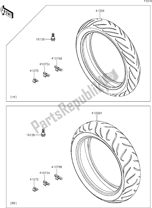 Wszystkie części do 37 Tires Kawasaki KLE 650 Versys 2020