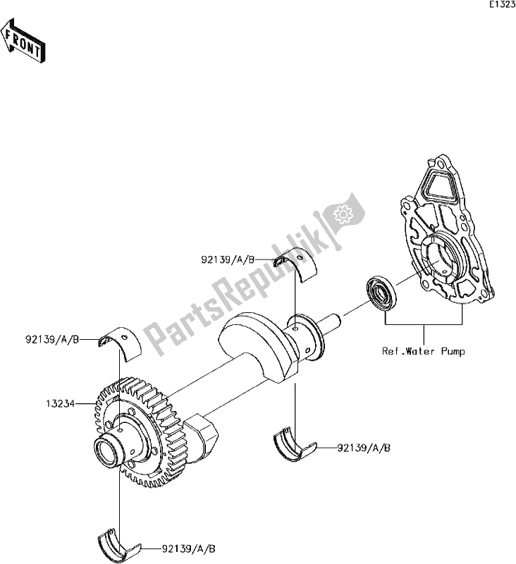 Alle onderdelen voor de B-11balancer van de Kawasaki KLE 650 Versys 650L Lams 2017