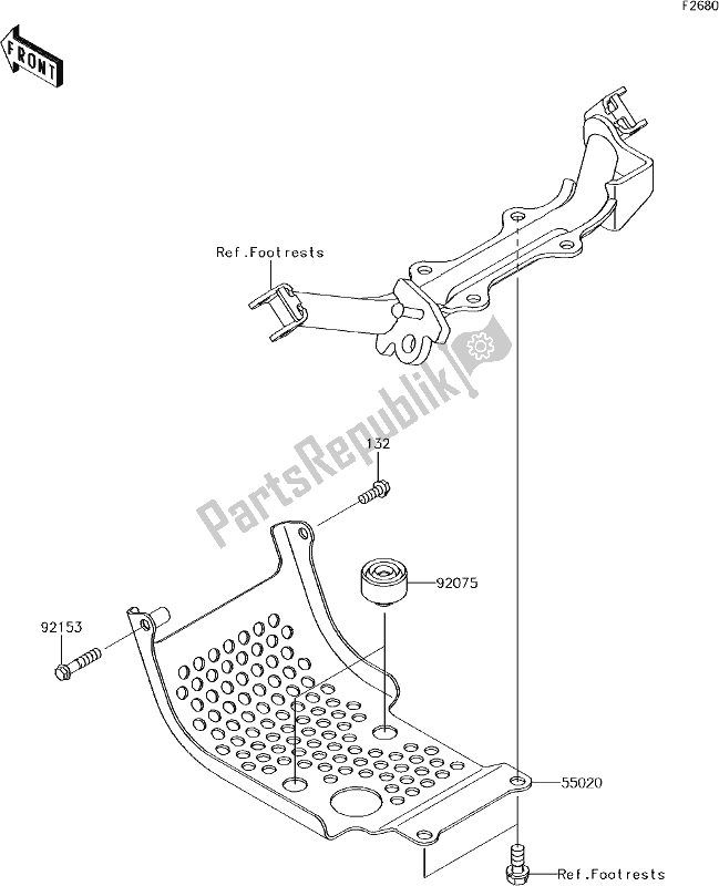 All parts for the 36 Guard(s) of the Kawasaki KLX 110 2018
