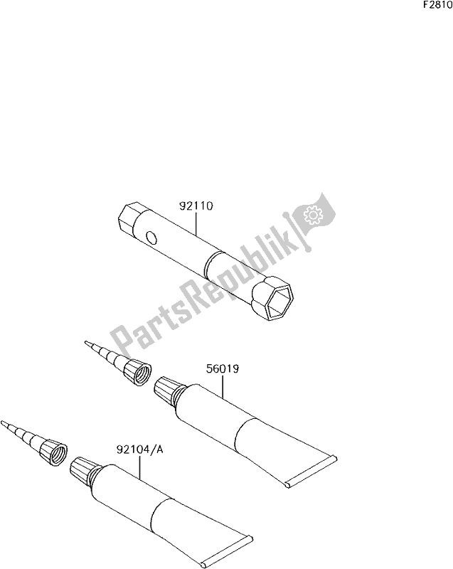 Tutte le parti per il 38 Owner's Tools del Kawasaki KLX 110 2018