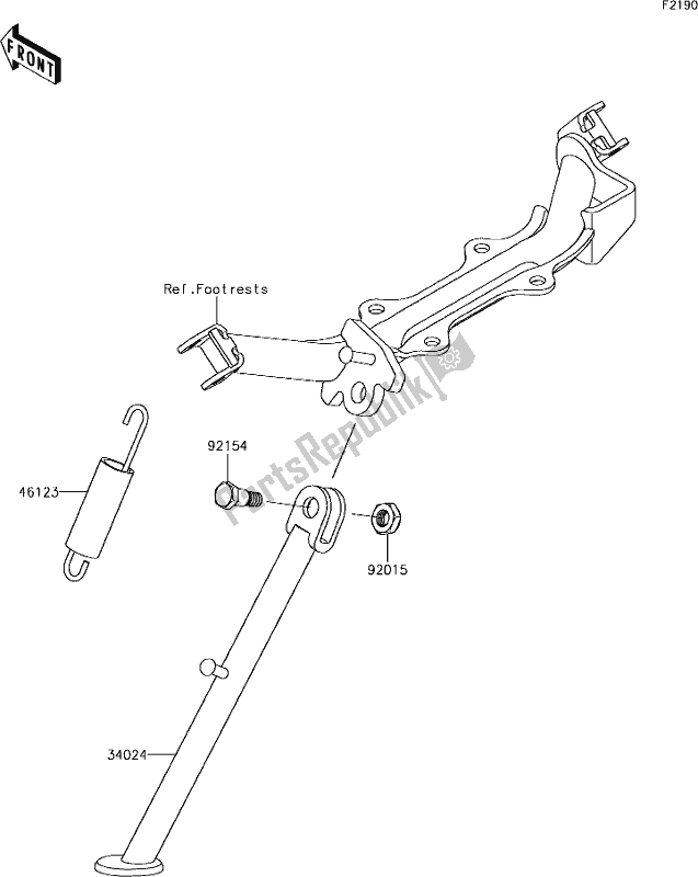 Alle onderdelen voor de 26 Stand(s) van de Kawasaki KLX 110 2019