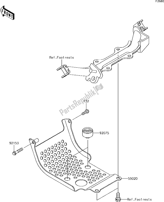 All parts for the 36 Guard(s) of the Kawasaki KLX 110 2019