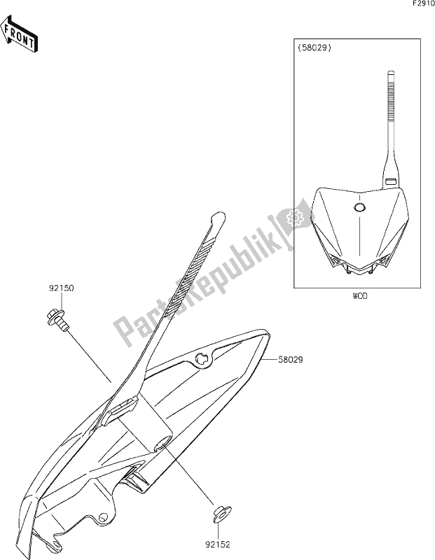 Wszystkie części do 41 Accessory Kawasaki KLX 110 2021