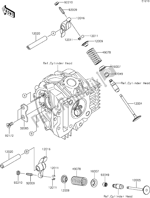 Wszystkie części do 5 Valve(s) Kawasaki KLX 110 2021