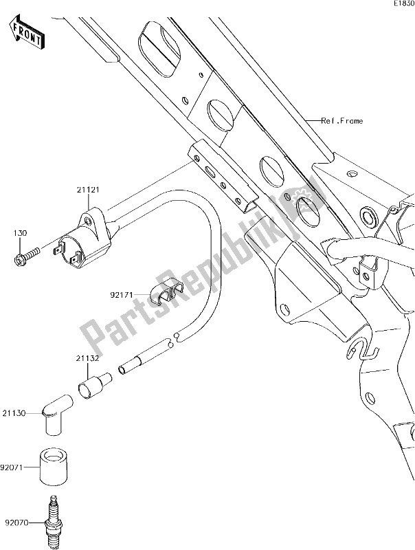 All parts for the 18 Ignition System of the Kawasaki KLX 110L 2017