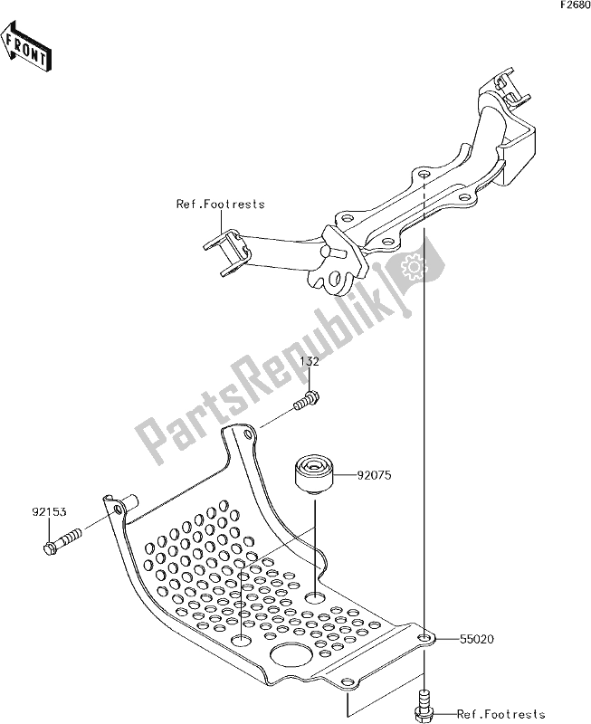 All parts for the 36 Guard(s) of the Kawasaki KLX 110L 2018