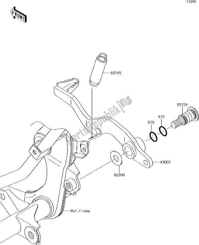 Tutte le parti per il 29 Brake Pedal del Kawasaki KLX 140 2017