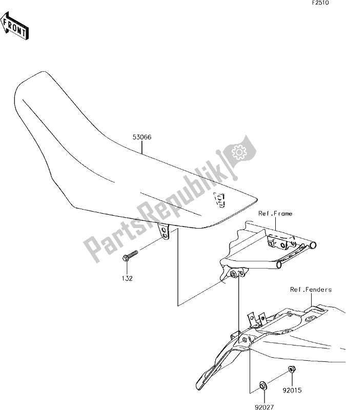 Tutte le parti per il 37 Seat del Kawasaki KLX 140 2018