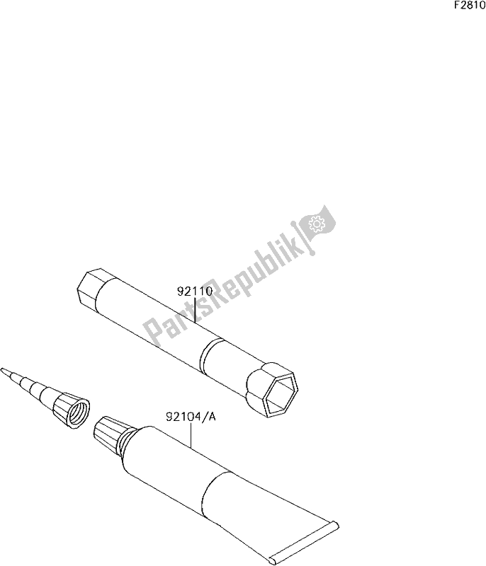 Alle onderdelen voor de 41 Owner's Tools van de Kawasaki KLX 140 2018