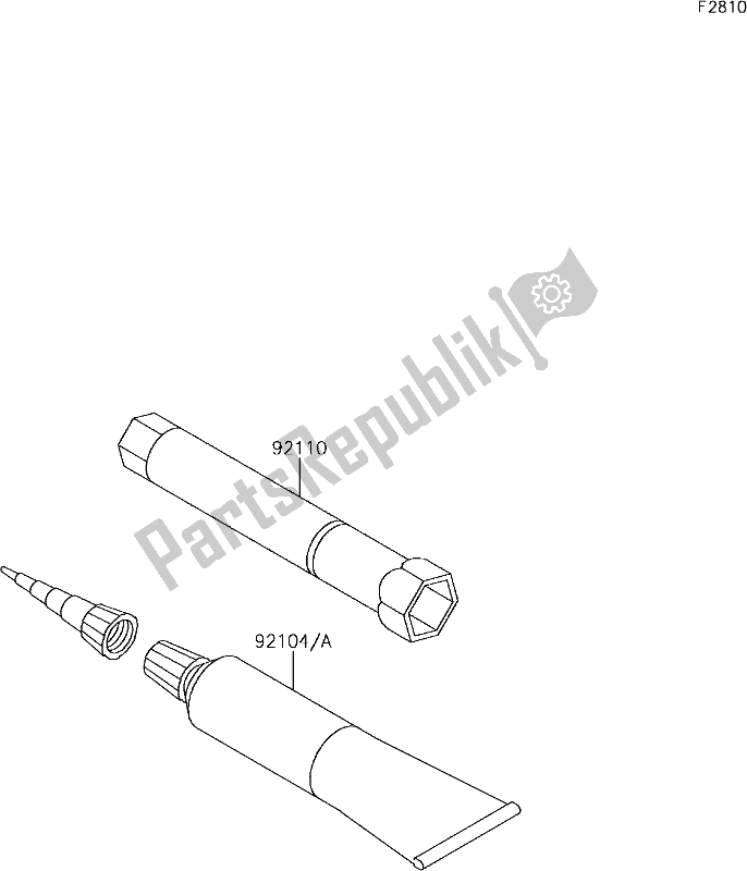 Tutte le parti per il 42 Owner's Tools del Kawasaki KLX 140 2019