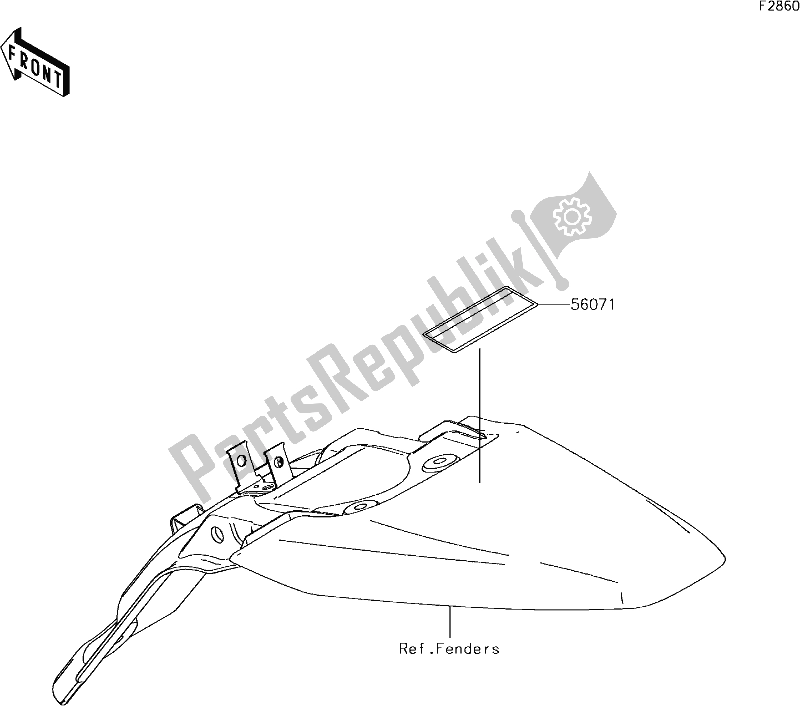 Toutes les pièces pour le 43 Labels du Kawasaki KLX 140 2019