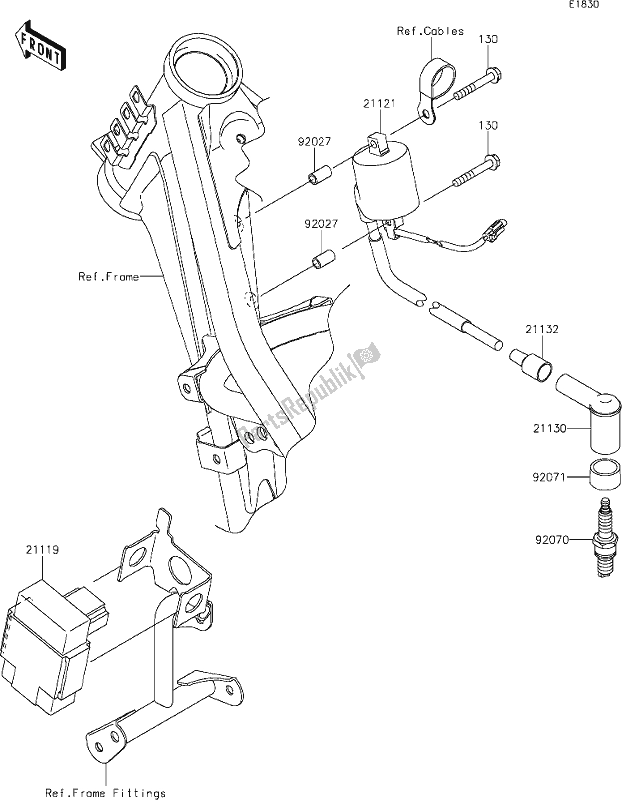 Alle onderdelen voor de 17 Ignition System van de Kawasaki KLX 140 2020