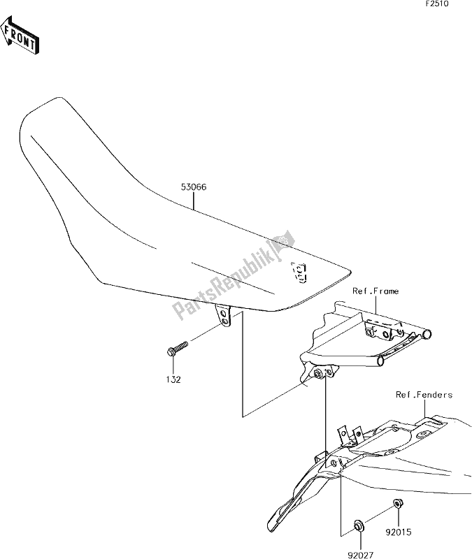 Toutes les pièces pour le 37 Seat du Kawasaki KLX 140L 2017