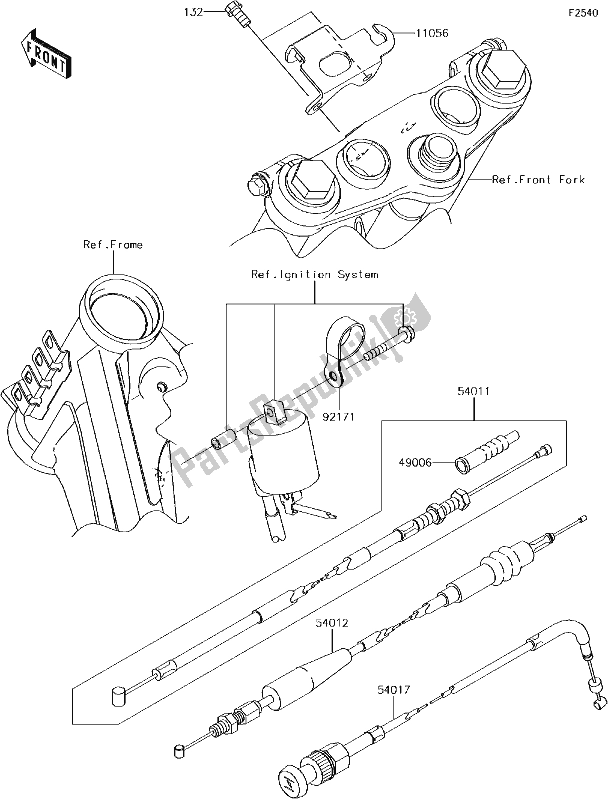 Todas las partes para 38 Cables de Kawasaki KLX 140L 2017