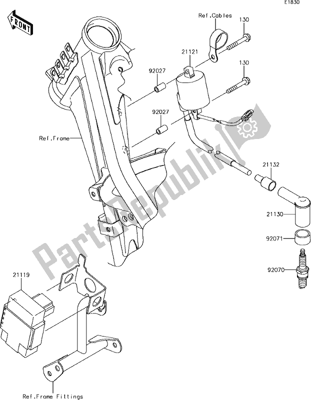 Tutte le parti per il 17 Ignition System del Kawasaki KLX 140L 2019