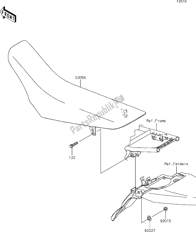 Todas las partes para 37 Seat de Kawasaki KLX 140L 2021