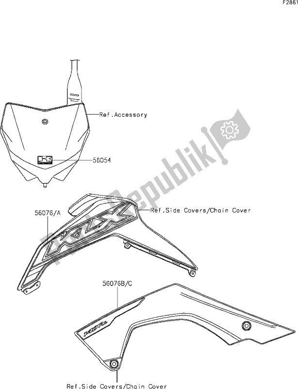 Toutes les pièces pour le 43 Decals du Kawasaki KLX 140L 2021