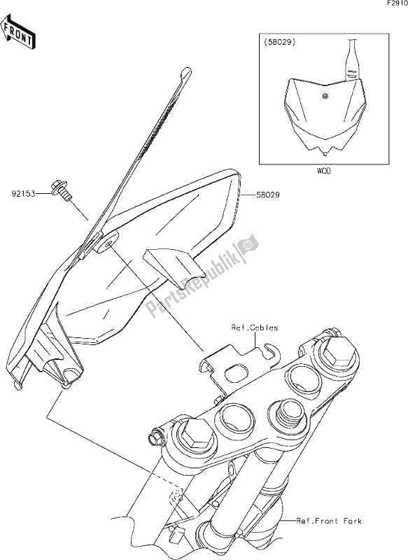 All parts for the 44 Accessory of the Kawasaki KLX 140R 2021