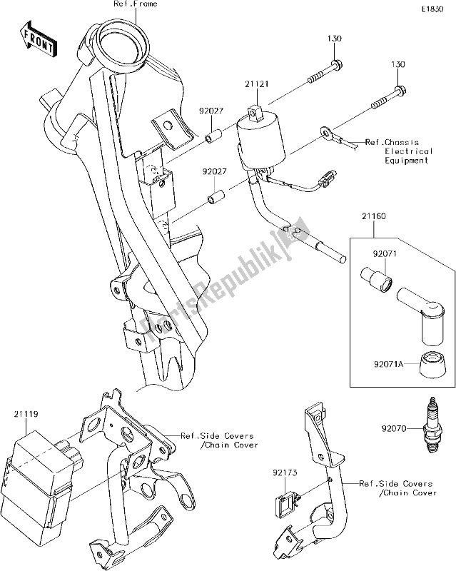 Todas las partes para 18 Ignition System de Kawasaki KLX 150 BF 2017