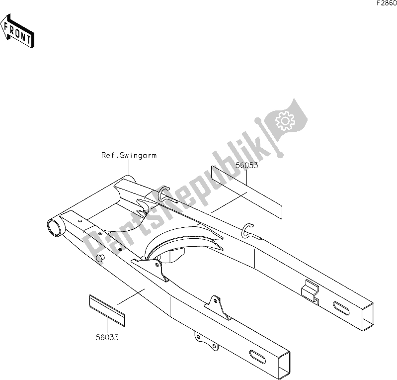 Tutte le parti per il 50 Labels del Kawasaki KLX 150 BF 2019