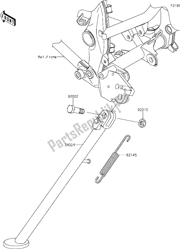 Tutte le parti per il 28 Stand(s) del Kawasaki KLX 150 BF 2021