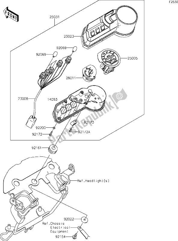 Todas as partes de 41 Meter(s) do Kawasaki KLX 150 BF 2021