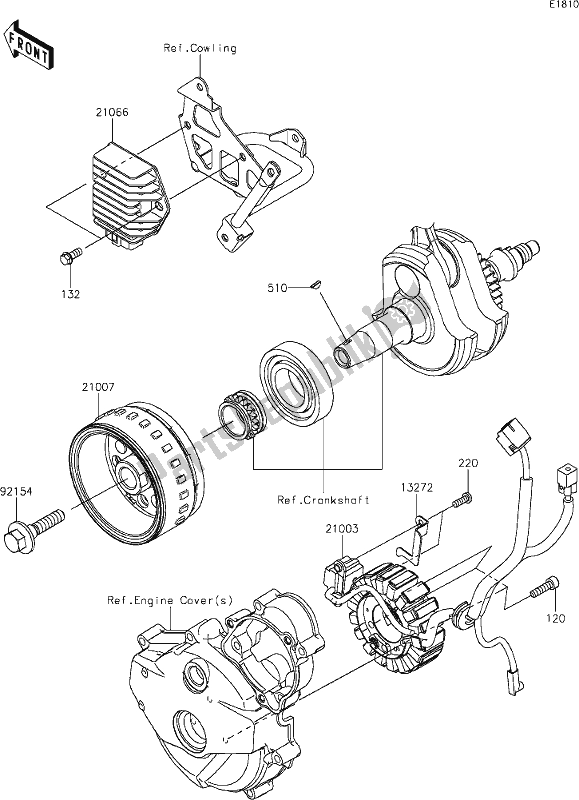 Alle onderdelen voor de 18 Generator van de Kawasaki KLX 230 2020