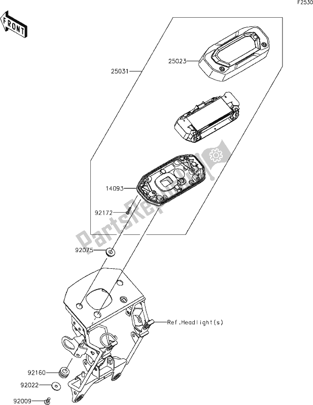 All parts for the 43 Meter(s) of the Kawasaki KLX 230 2020