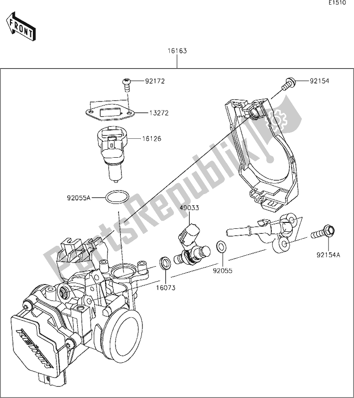 Todas las partes para 14 Throttle de Kawasaki KLX 230 2021