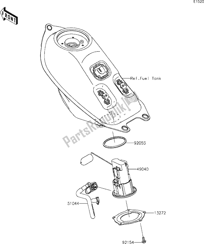 Tutte le parti per il 15 Fuel Pump del Kawasaki KLX 230 2021