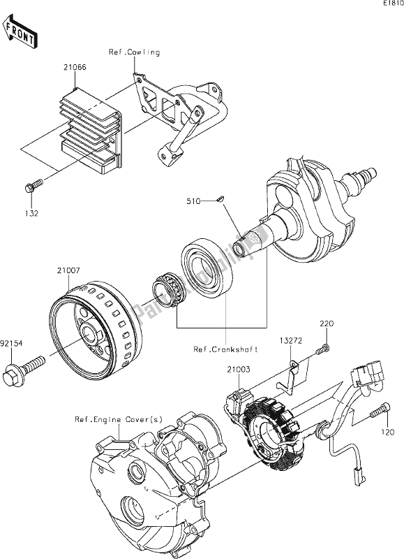 All parts for the 18 Generator of the Kawasaki KLX 230R 2020