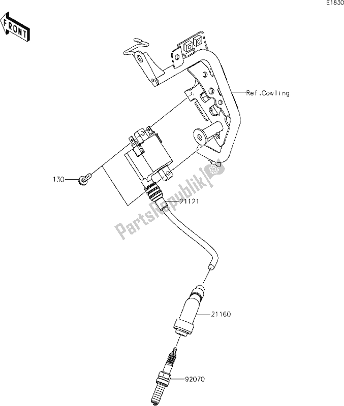 Alle onderdelen voor de 19 Ignition System van de Kawasaki KLX 230R 2020