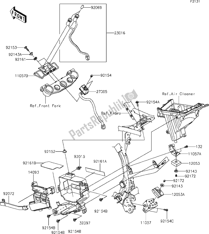 Tutte le parti per il 23 Frame Fittings del Kawasaki KLX 230R 2020