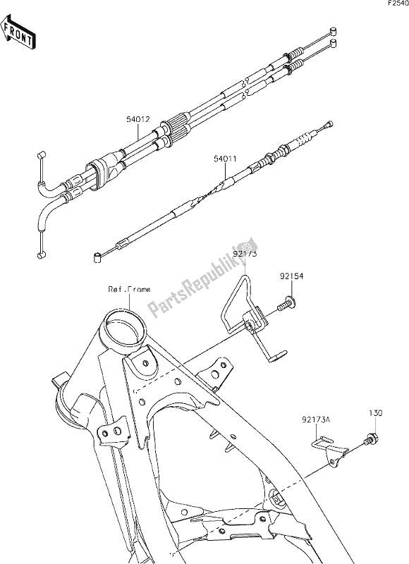 Tutte le parti per il 42 Cables del Kawasaki KLX 230R 2020