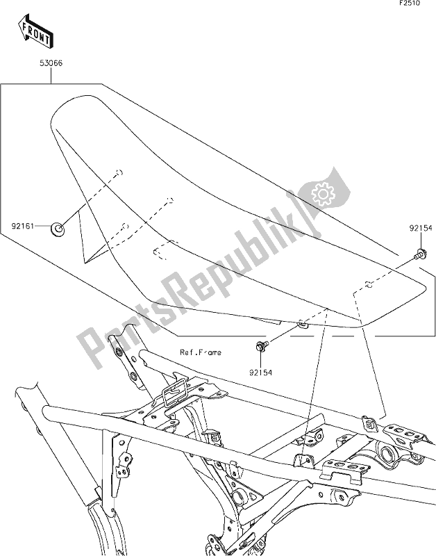 Todas as partes de 41 Seat do Kawasaki KLX 230R 2021