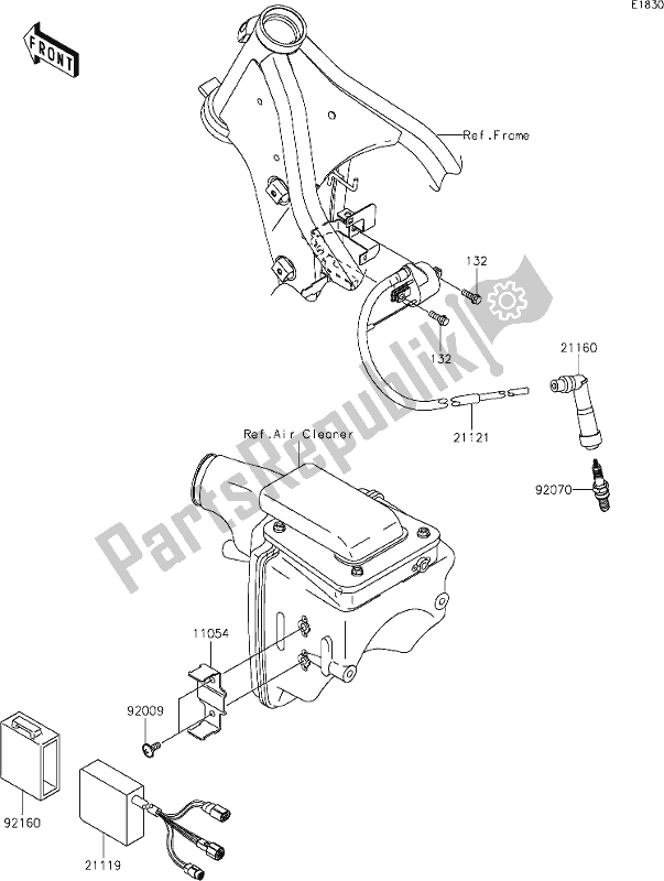 All parts for the 18 Ignition System of the Kawasaki KLX 250S 2019